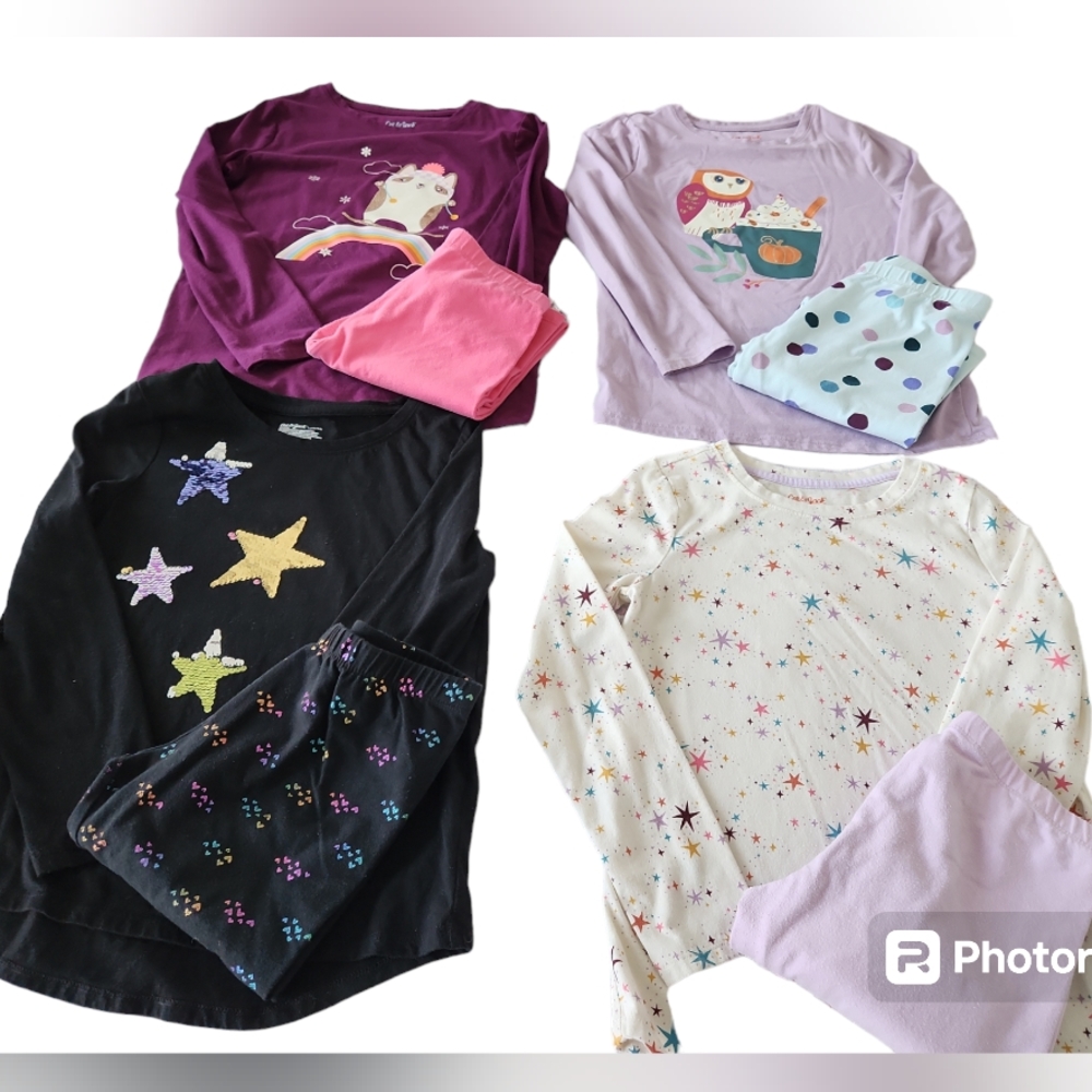 Cat and Jack Outfit bundle 4 outfits all size l0/12 Large